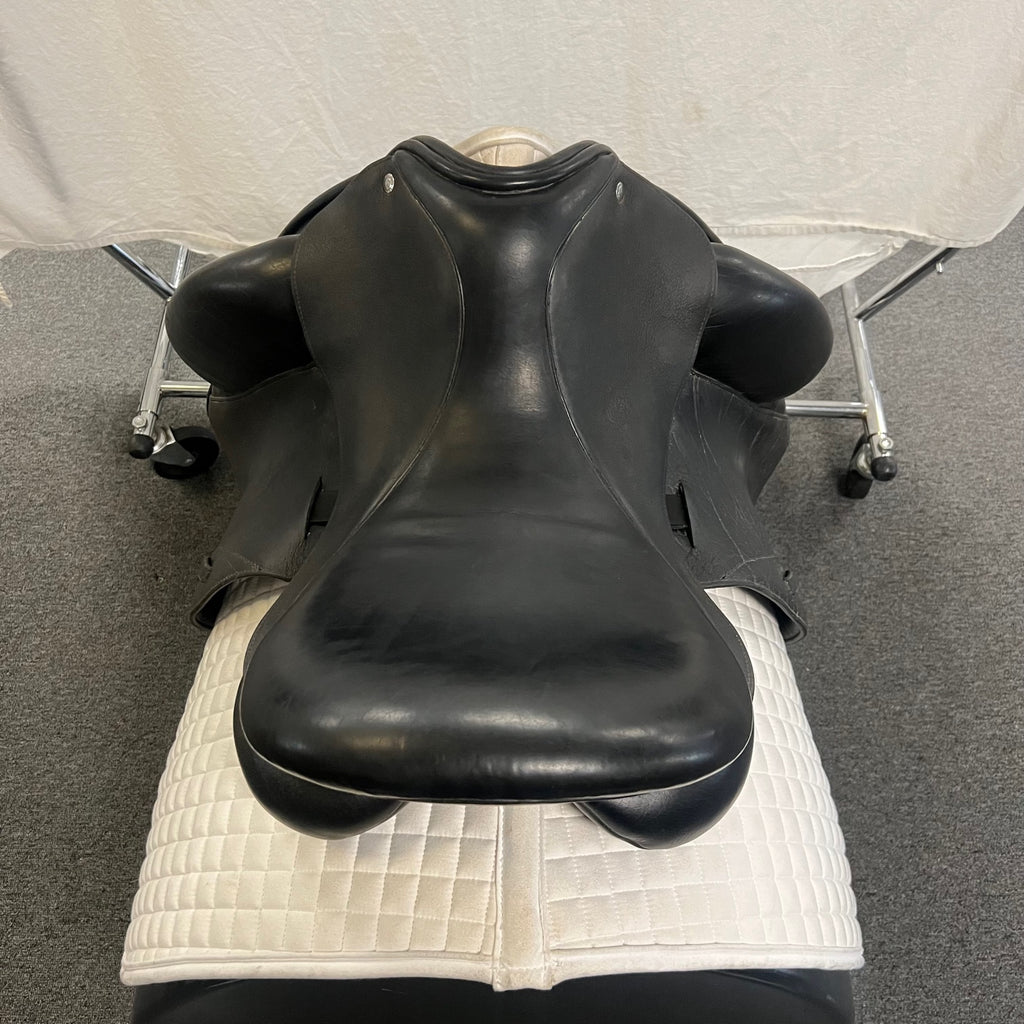 Used Custom Icon Star 17.5" Monoflap Dressage Saddle