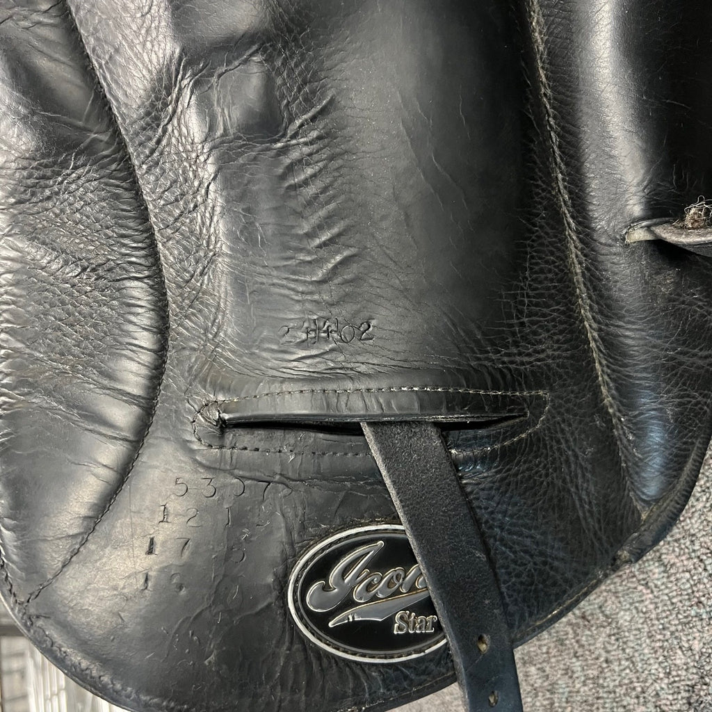 Used Custom Icon Star 17.5" Monoflap Dressage Saddle