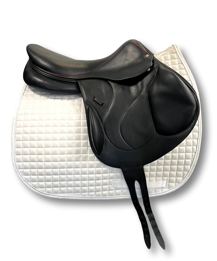 Used Devoucoux Chiberta 18" Monoflap Jump Saddle