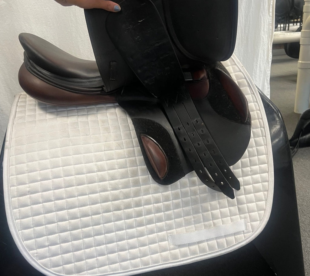 HOLD: Used Schleese Jete 17" Jump Saddle