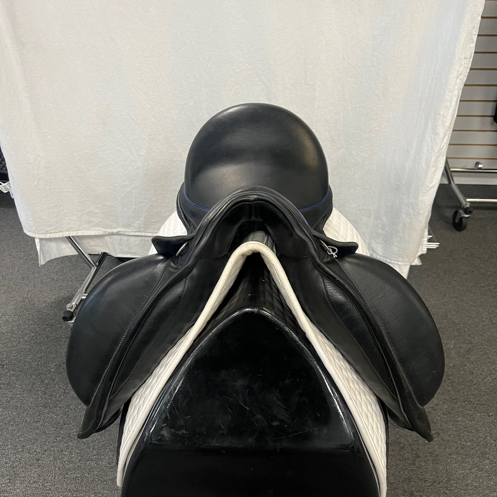 HOLD: Used Custom Icon Star 17.5" Monoflap Dressage Saddle