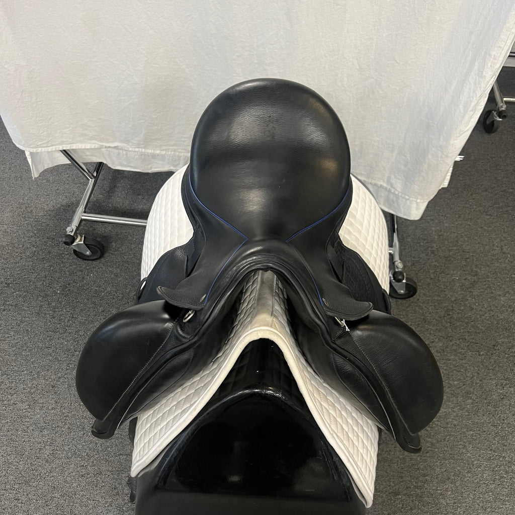 HOLD: Used Custom Icon Star 17.5" Monoflap Dressage Saddle