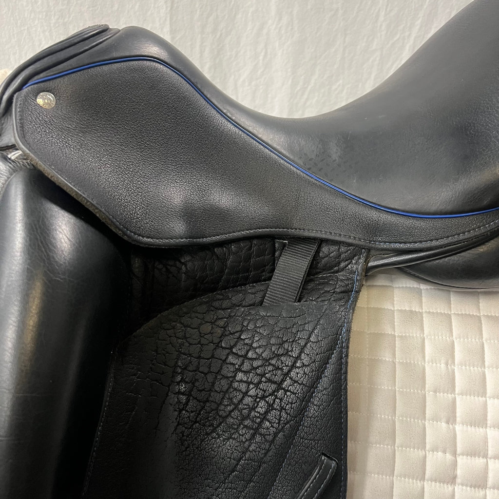 HOLD: Used Custom Icon Star 17.5" Monoflap Dressage Saddle