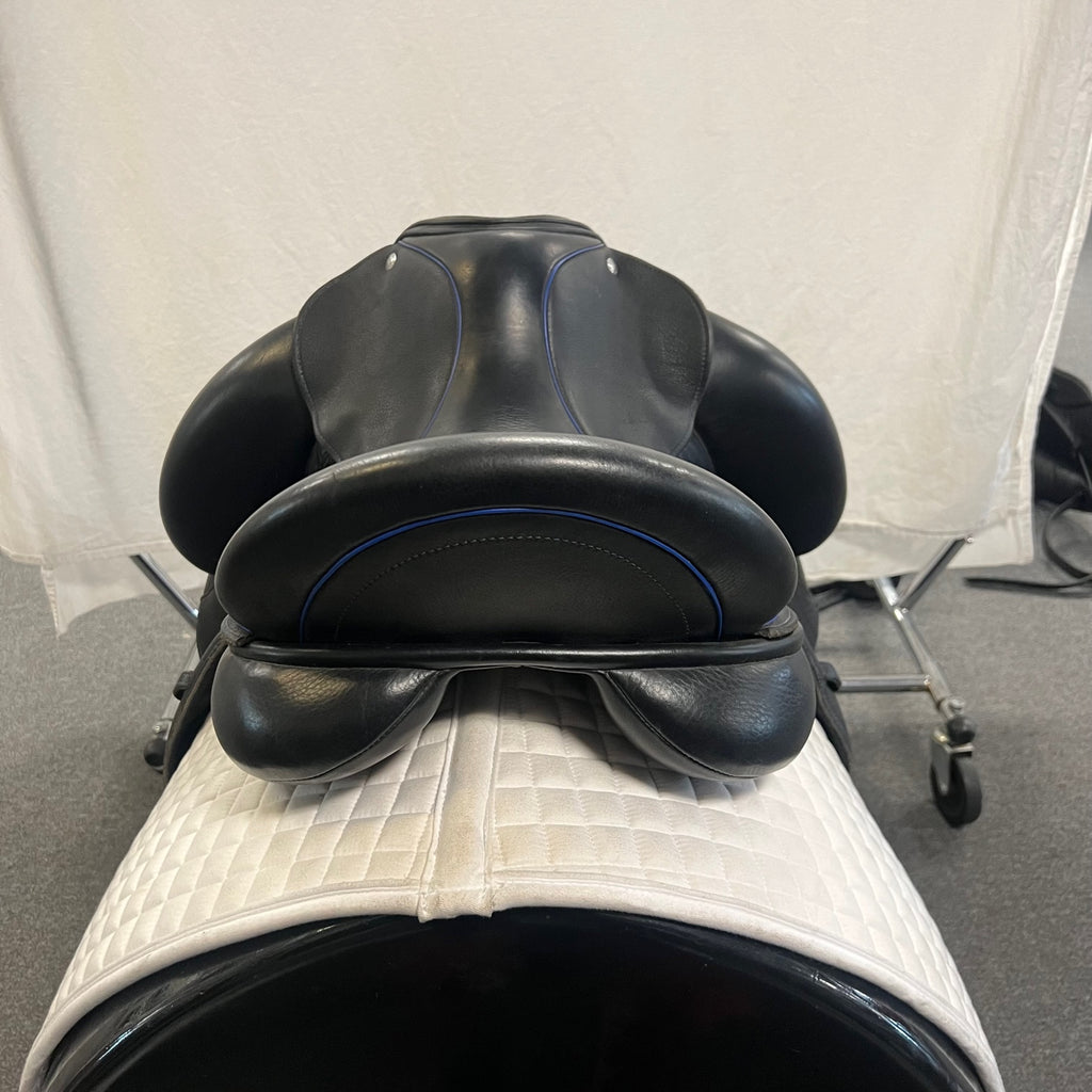 HOLD: Used Custom Icon Star 17.5" Monoflap Dressage Saddle
