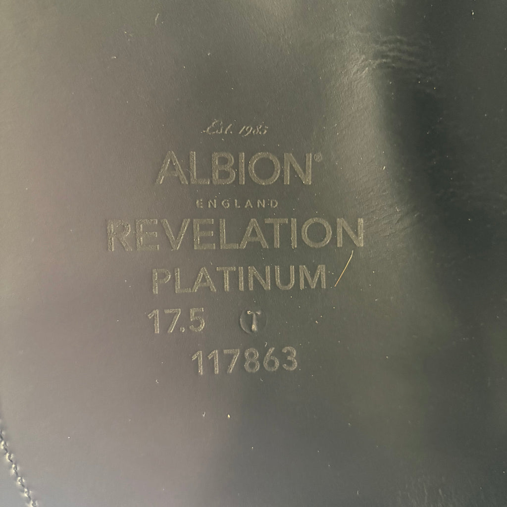 Used Albion Platinum Revelation 17.5" Dressage Saddle