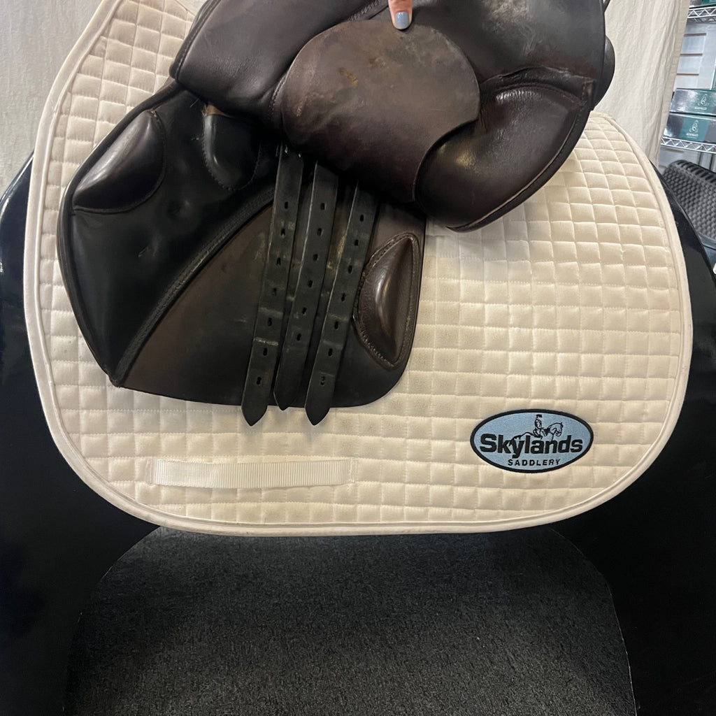 HOLD: Used Stubben Roxane 17" Jump Saddle