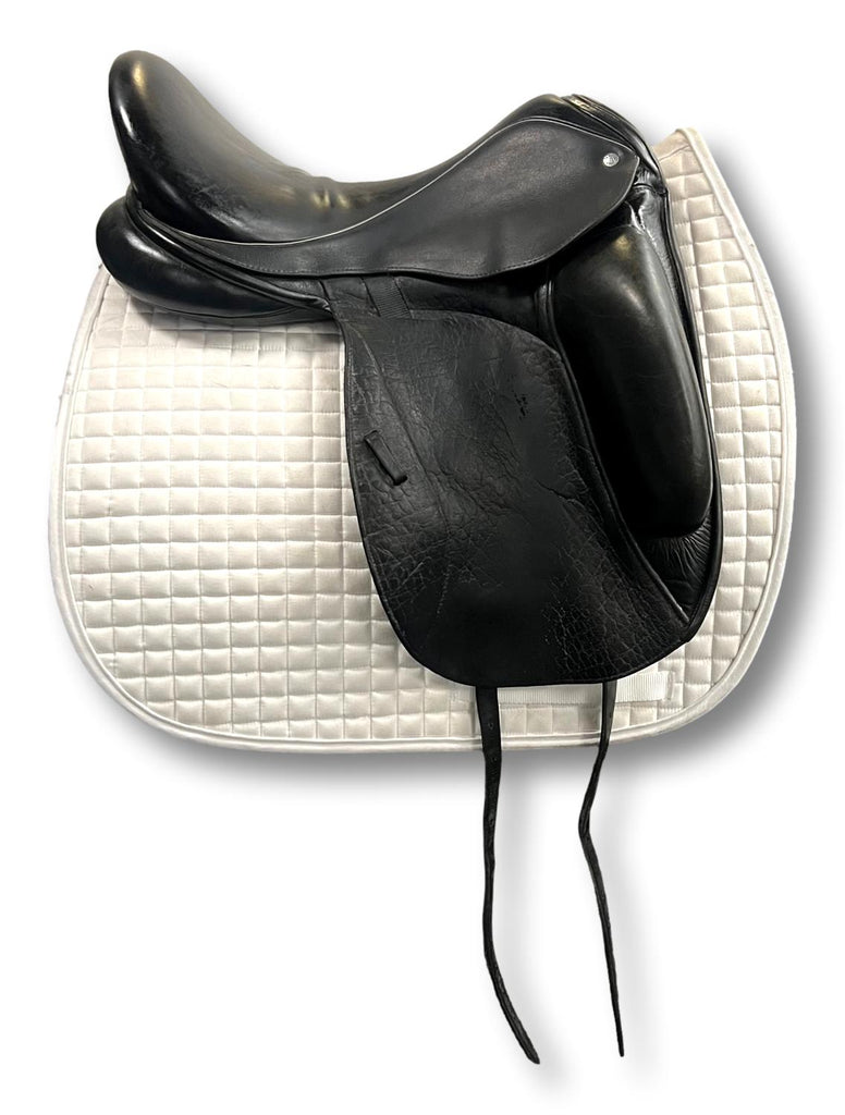 Used Custom Icon Flight 18" Monoflap Dressage Saddle