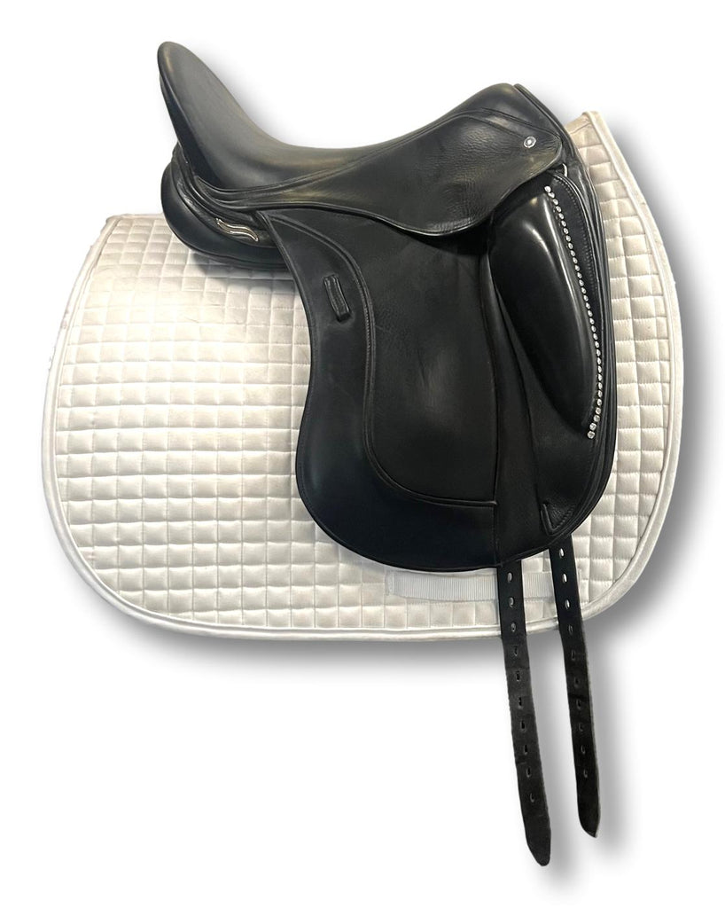 HOLD: Used Schleese ProLight 17" Monoflap Dressage Saddle
