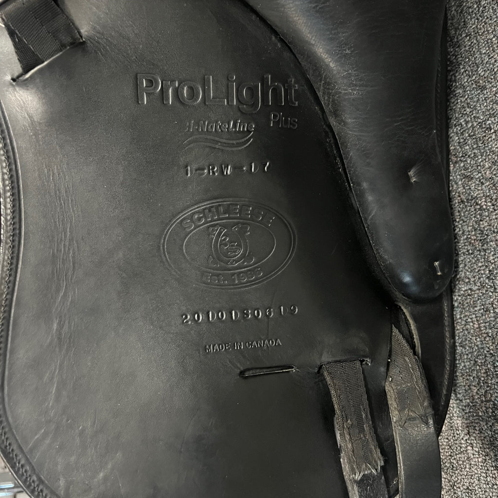 HOLD: Used Schleese ProLight 17" Monoflap Dressage Saddle