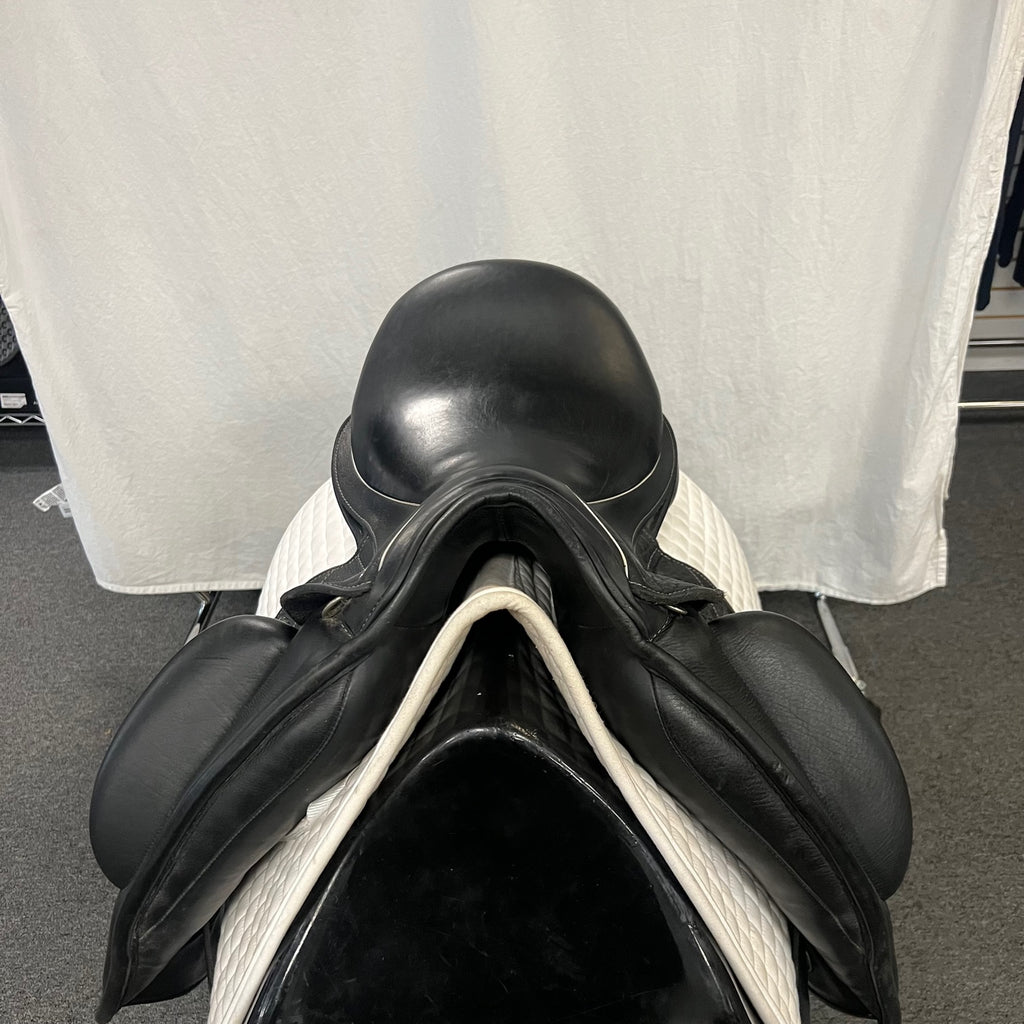 HOLD: Used Custom Icon Alpha 17.5" Monoflap Dressage Saddle