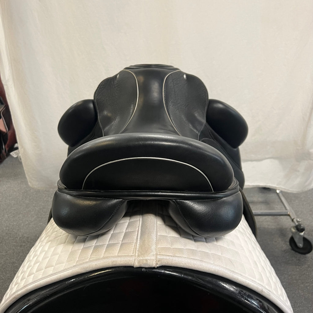HOLD: Used Custom Icon Alpha 17.5" Monoflap Dressage Saddle