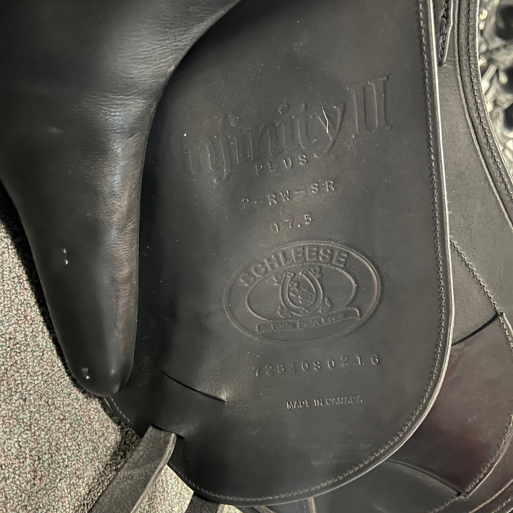 Used Schleese Infinity II 17.5" Dressage Saddle