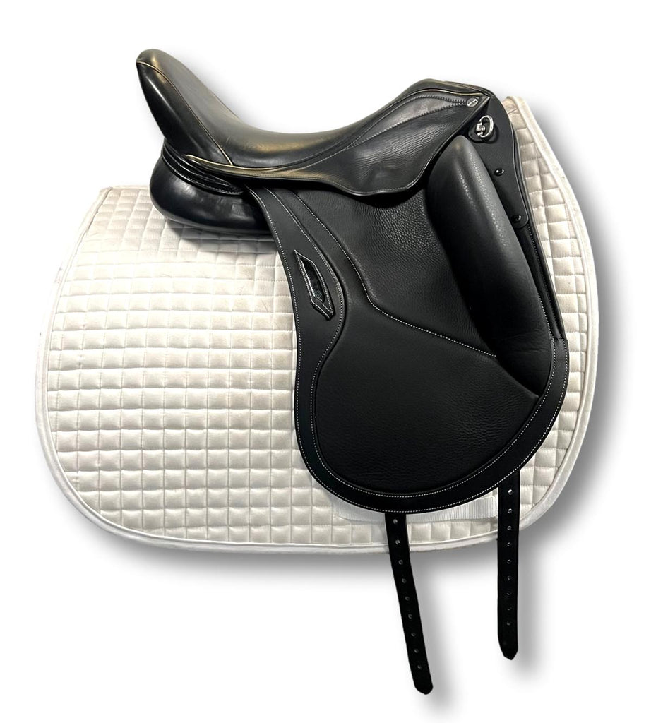 HOLD: Used Aviar Rook 1.0 - 17.5"" Monoflap Dressage Saddle
