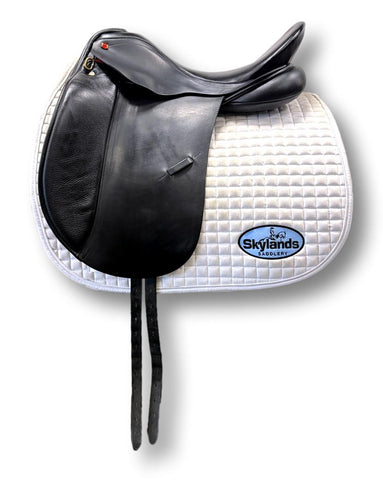 Used Custom Saddlery Steffen's Advantage 17.5" Dressage Saddle