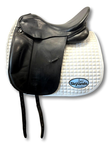 Used Custom Saddlery Steffen's Advantage 17.5" Dressage Saddle