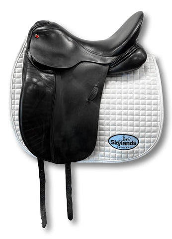 Used Custom Saddlery Steffen's Advantage 17.5" Dressage Saddle
