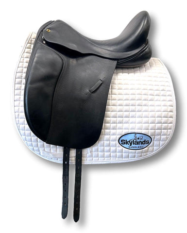 Used Custom Saddlery Steffen's Advantage 17.5" Dressage Saddle