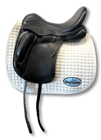 Used Custom Saddlery Steffen's Advantage 17.5" Dressage Saddle