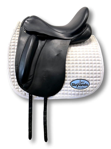 Used Custom Saddlery Steffen's Advantage 17.5" Dressage Saddle
