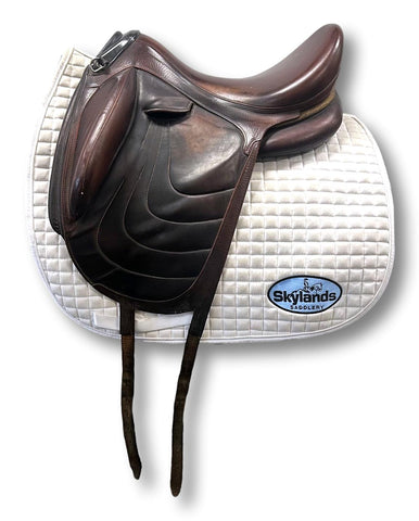 Used Custom Saddlery Steffen's Advantage 17.5" Dressage Saddle