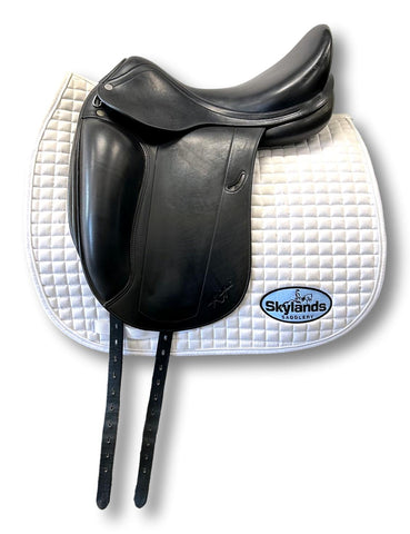 Used Custom Saddlery Steffen's Advantage 17.5" Dressage Saddle