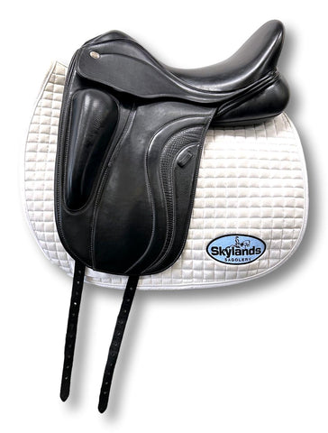Used Custom Saddlery Steffen's Advantage 17.5" Dressage Saddle