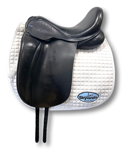 Used Custom Saddlery Steffen's Advantage 17.5" Dressage Saddle