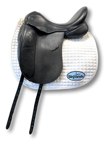 Used Custom Saddlery Steffen's Advantage 17.5" Dressage Saddle
