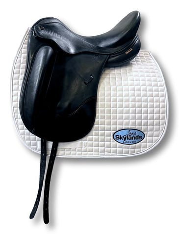 Used Custom Saddlery Steffen's Advantage 17.5" Dressage Saddle