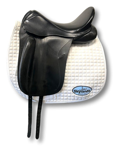 Used Custom Saddlery Steffen's Advantage 17.5" Dressage Saddle