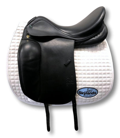 Used Custom Saddlery Steffen's Advantage 17.5" Dressage Saddle