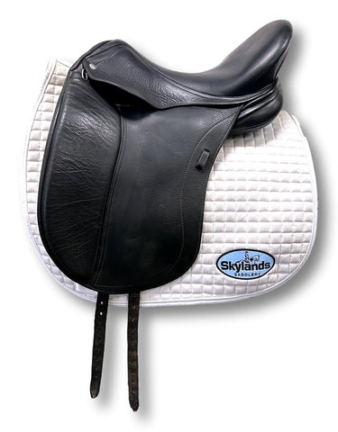 Used Custom Saddlery Steffen's Advantage 17.5" Dressage Saddle