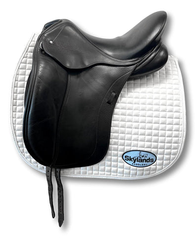 Used Custom Saddlery Steffen's Advantage 17.5" Dressage Saddle