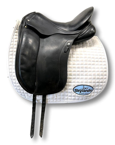 Used Custom Saddlery Steffen's Advantage 17.5" Dressage Saddle