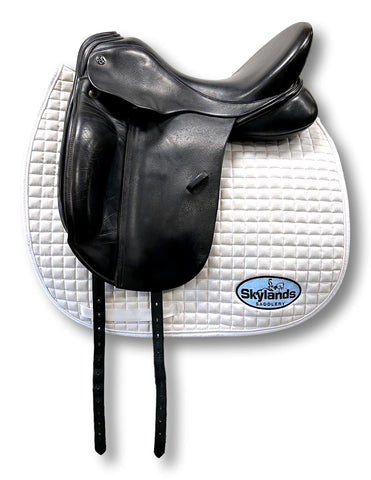 Used Custom Saddlery Steffen's Advantage 17.5" Dressage Saddle