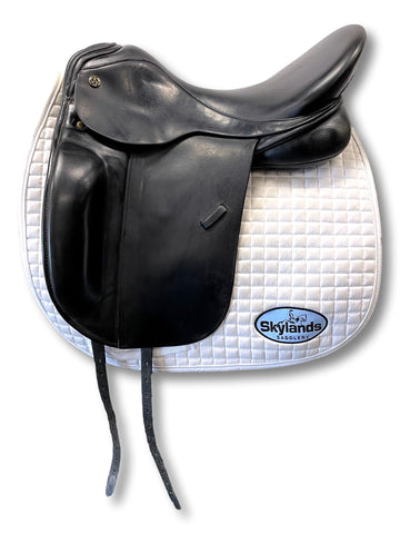 Used Custom Saddlery Steffen's Advantage 17.5" Dressage Saddle