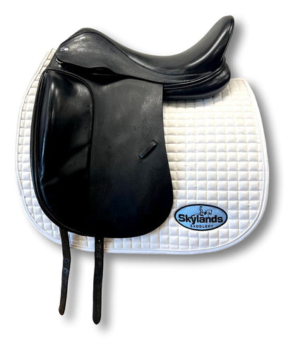 Used Custom Saddlery Steffen's Advantage 17.5" Dressage Saddle