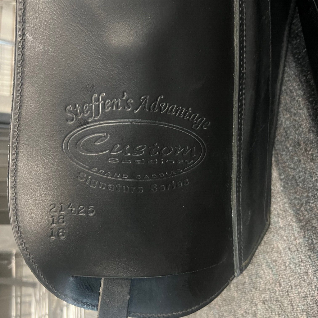 Used Custom Saddlery Steffen's Advantage 18" Dressage Saddle