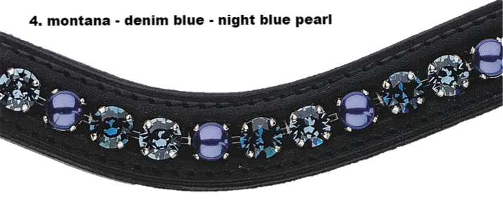 Custom XL Crystal Mix Browband