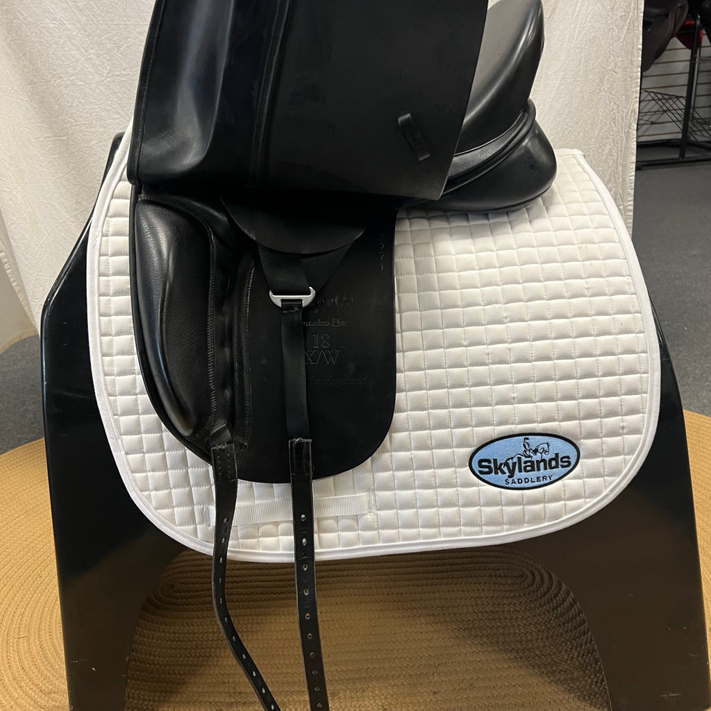 HOLD: Used Trilogy Amadeo Elite 18" Dressage Saddle