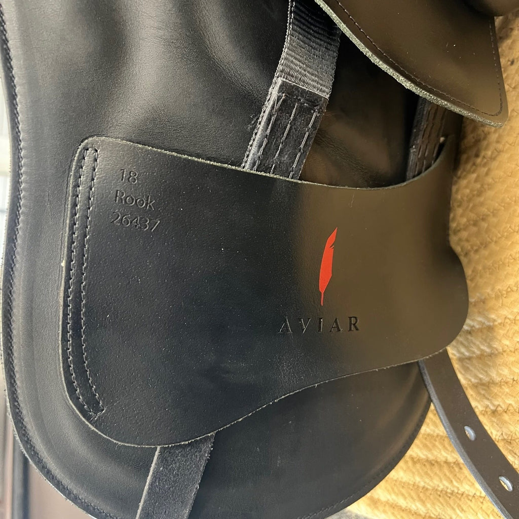 Used Aviar Rook 1.0 - 18" Monoflap Dressage Saddle