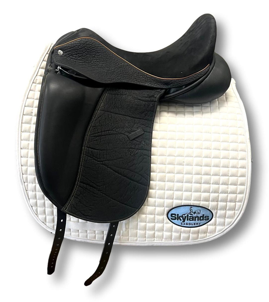 2015 Custom Saddlery Signature Steffen's Advantage Monoflap Dressage  Saddle, 18.5 Seat, Adjustable Tree, Wool Flocked Panels