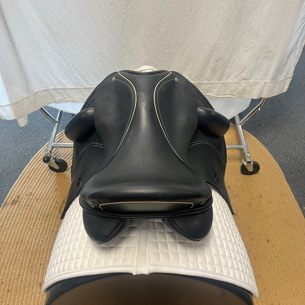 HOLD: Used Custom Wolfgang Gemini R 17.5" Dressage Saddle