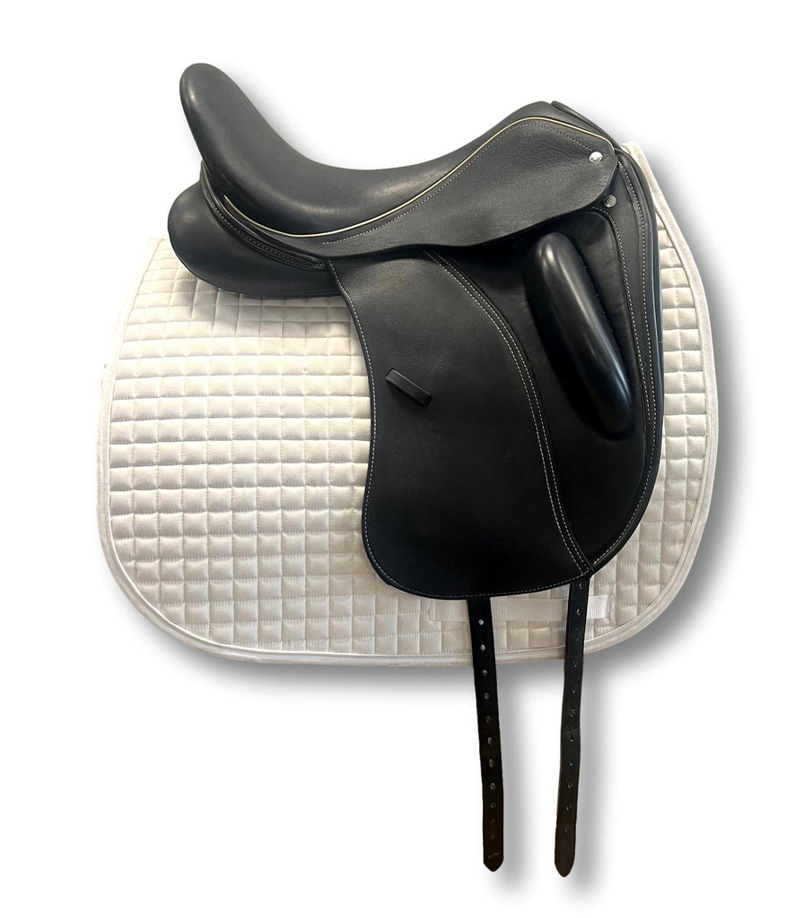 HOLD: Used Custom Wolfgang Gemini R 17.5" Dressage Saddle