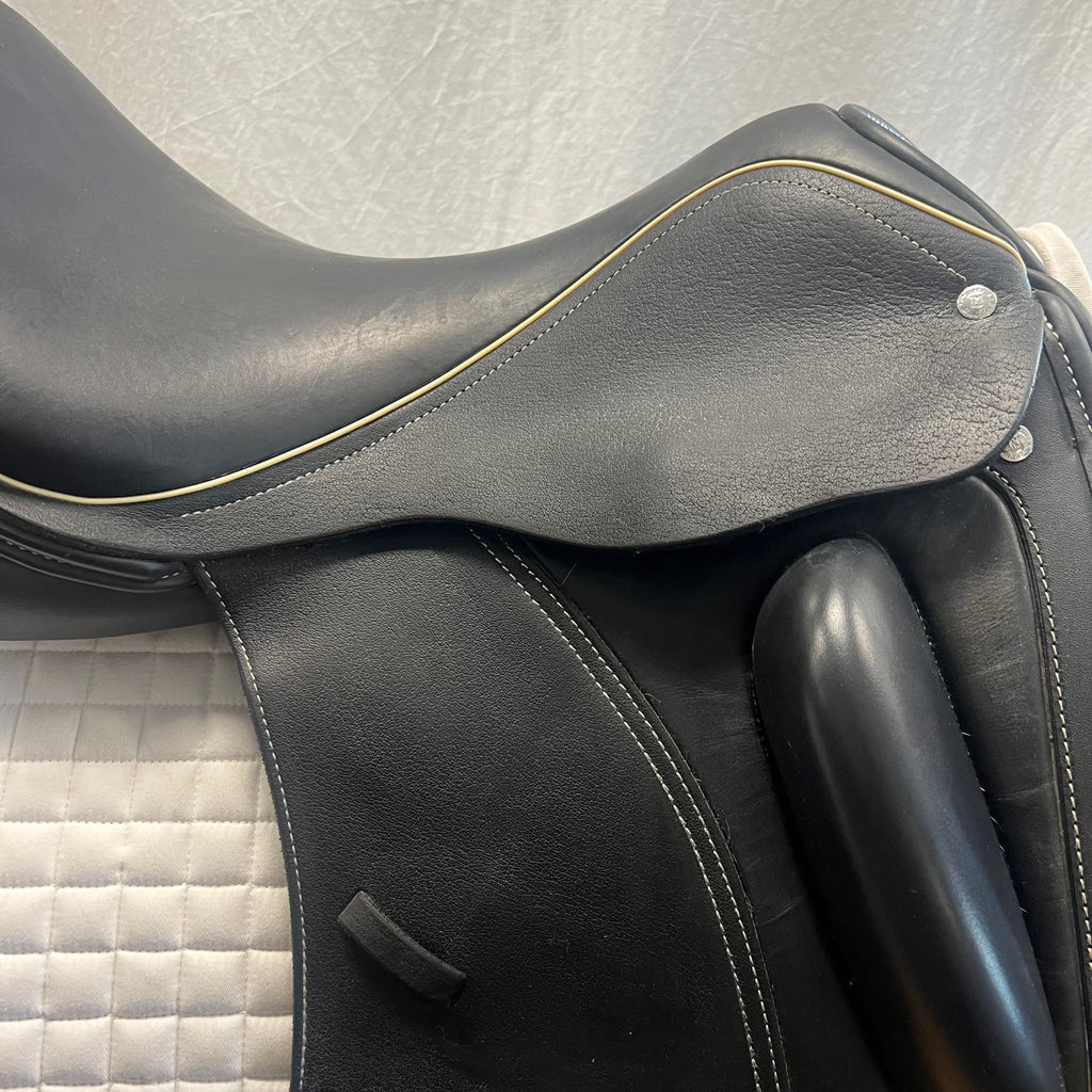 HOLD: Used Custom Wolfgang Gemini R 17.5" Dressage Saddle