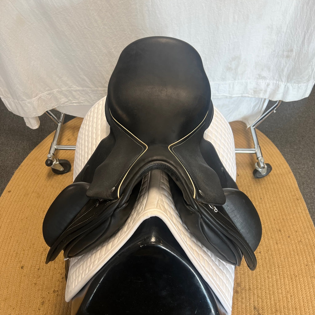 HOLD: Used Custom Wolfgang Gemini R 17.5" Dressage Saddle