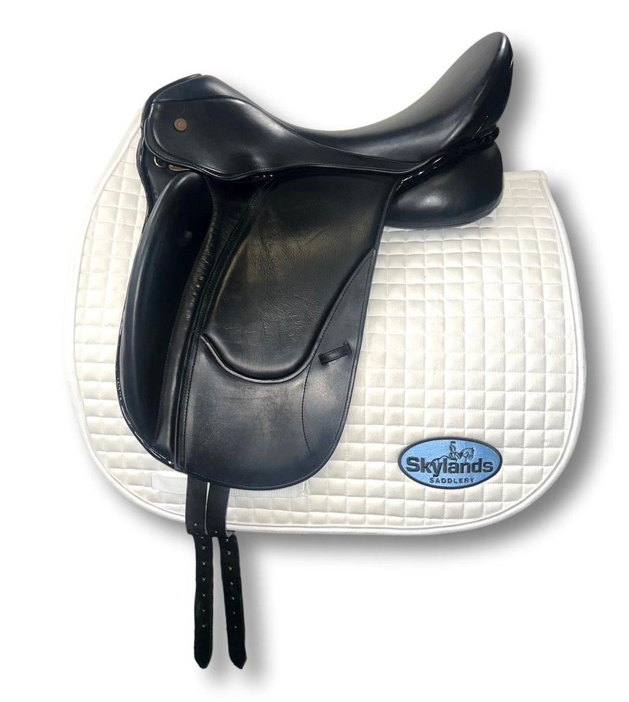 Used Fichtbauer 17.5" Monoflap Dressage Saddle