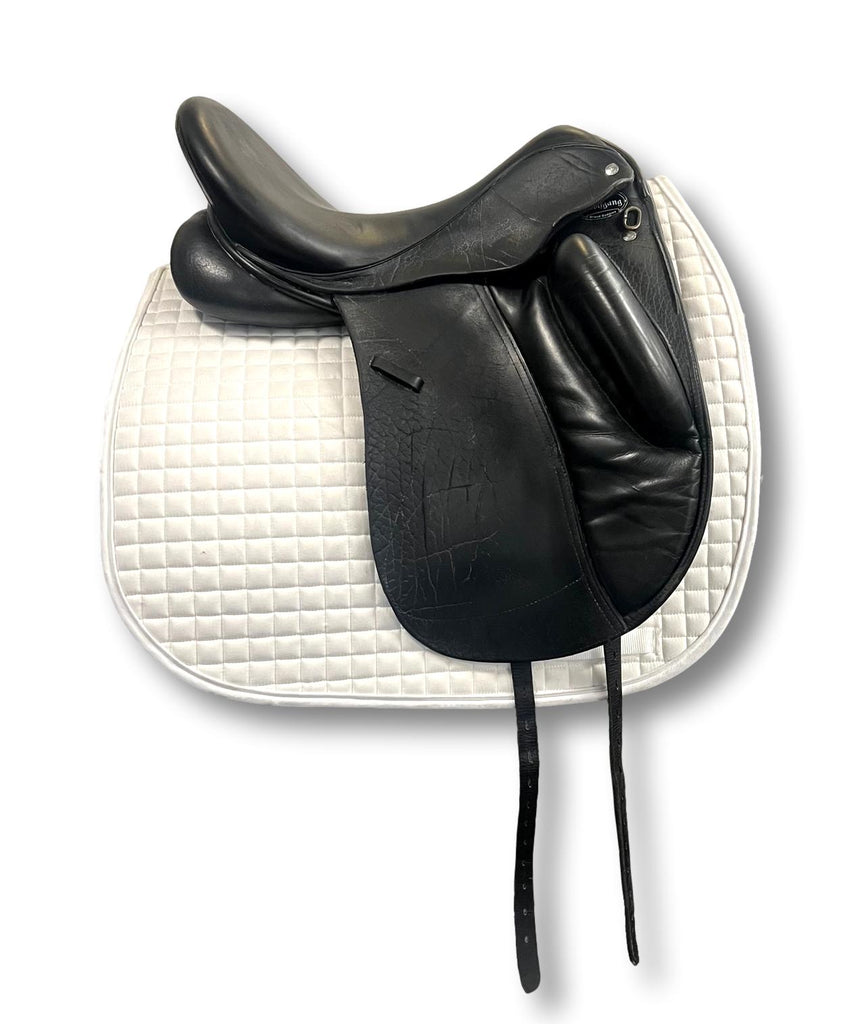Used Custom Wolfgang Solo 17.5" Dressage Saddle