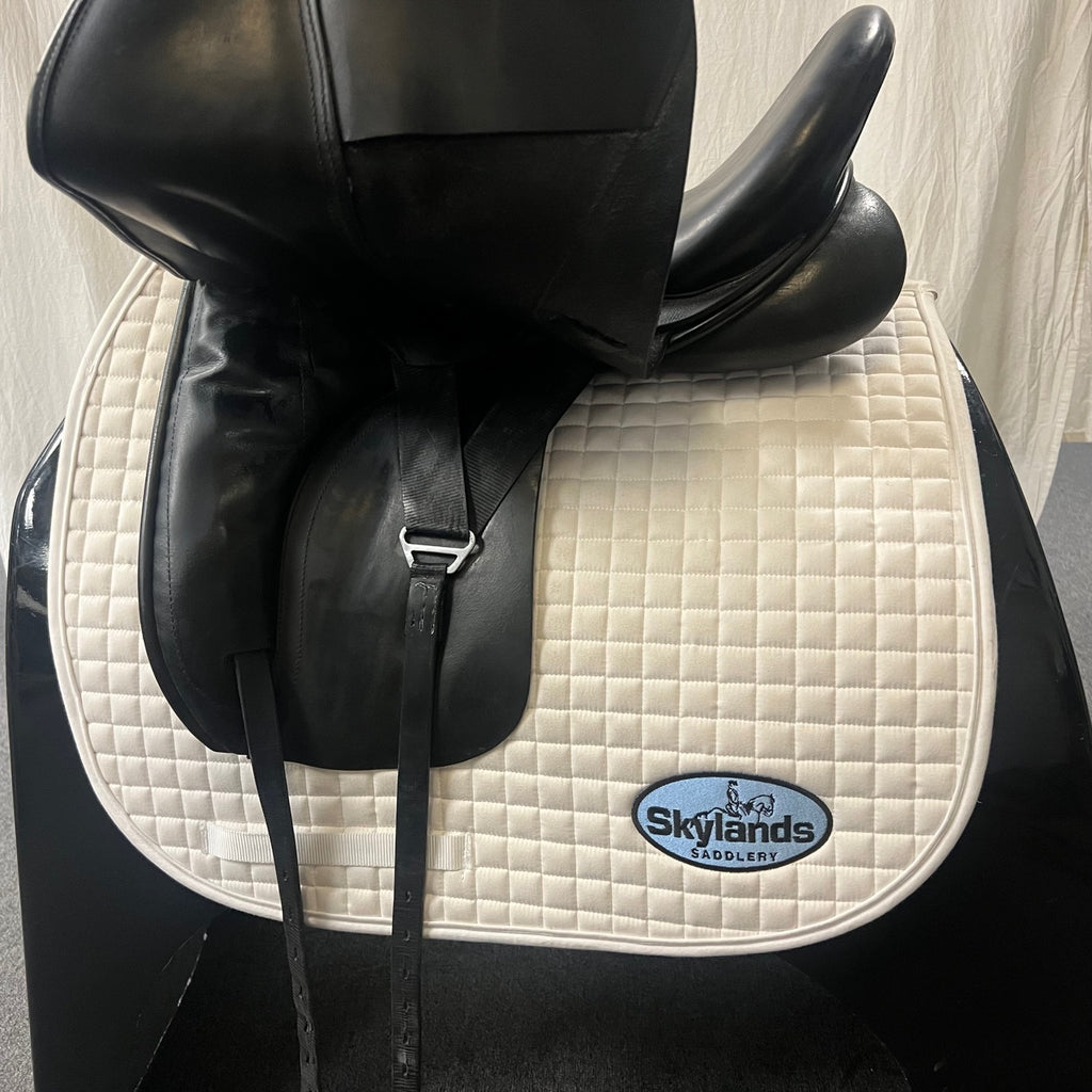 Used Custom Wolfgang Solo 17.5" Dressage Saddle