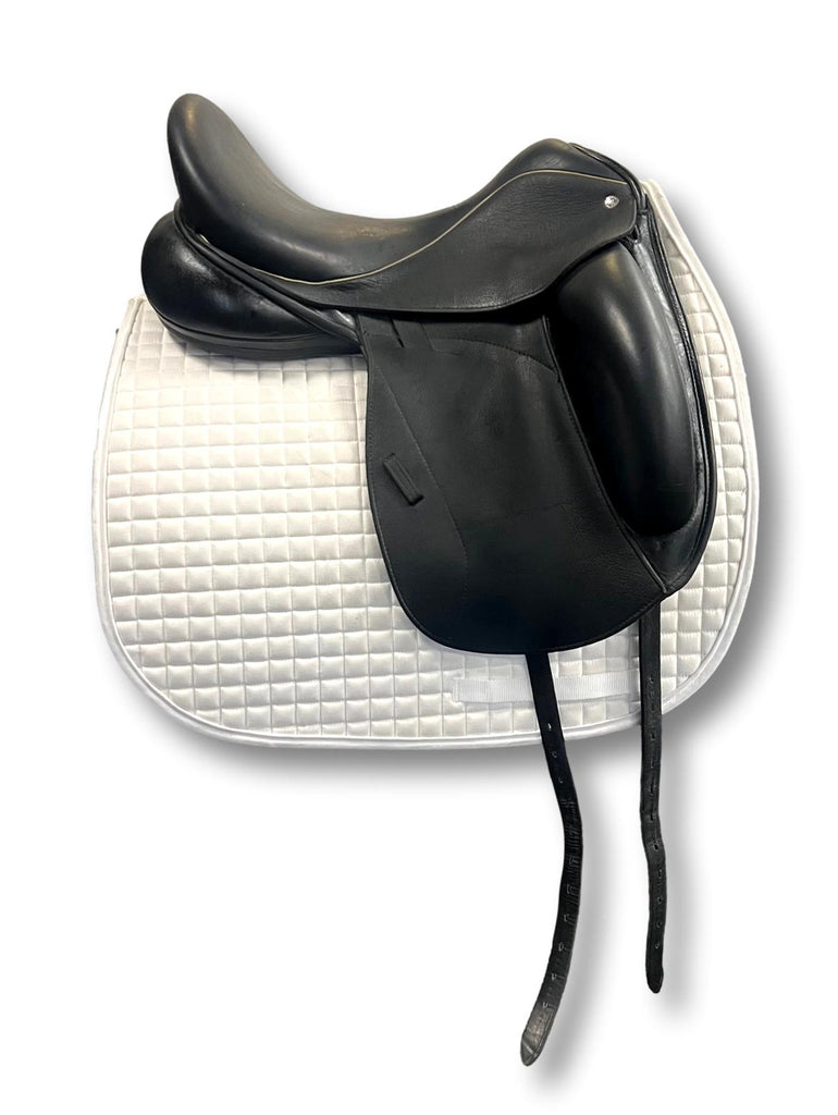 Used Custom Icon Flight 18" Monoflap Dressage Saddle